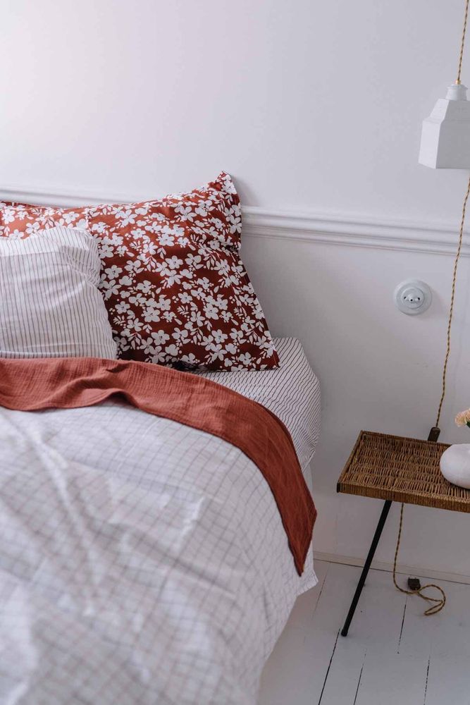 Linge de lit - Housse de couette en percale de coton bio - LES PENSIONNAIRES