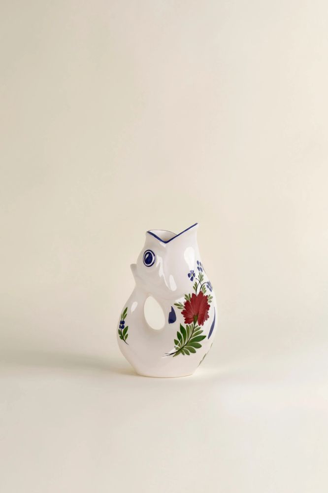 Decorative objects - GlouGlou Carafe Hand-Painted - Classic painted carnation - CHAROLLES