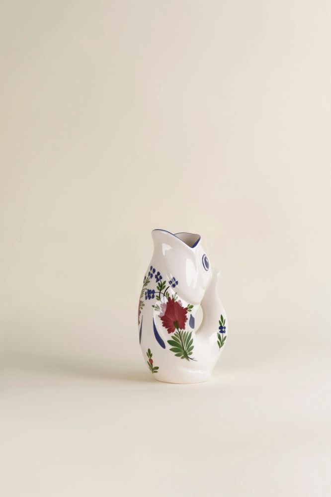 Decorative objects - GlouGlou Carafe Hand-Painted - Classic painted carnation - CHAROLLES