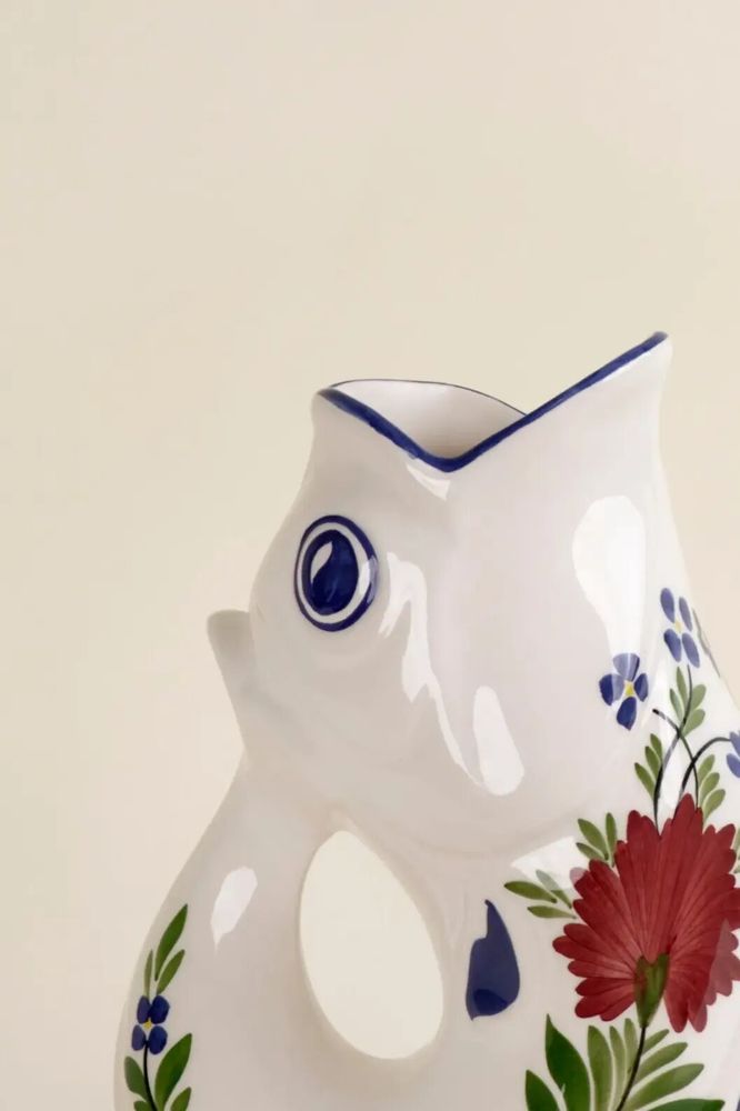 Decorative objects - GlouGlou Carafe Hand-Painted - Classic painted carnation - CHAROLLES