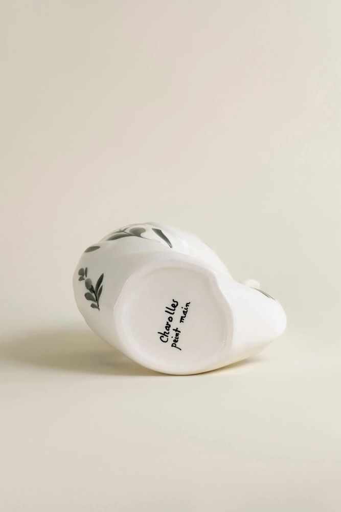 Decorative objects - GlouGlou Carafe Hand-Painted - Painted Black Carnation - CHAROLLES