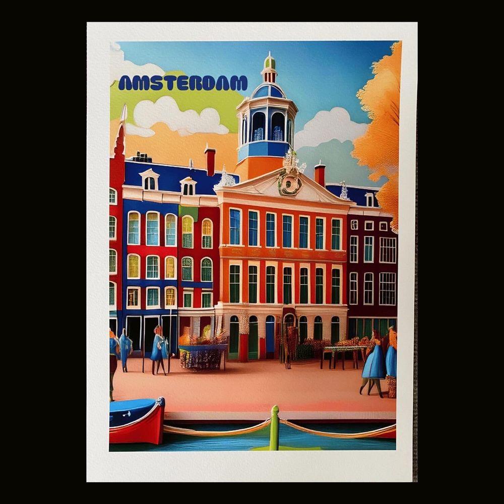 Affiches - Affiche Amsterdam I - ËME CULTURE ART