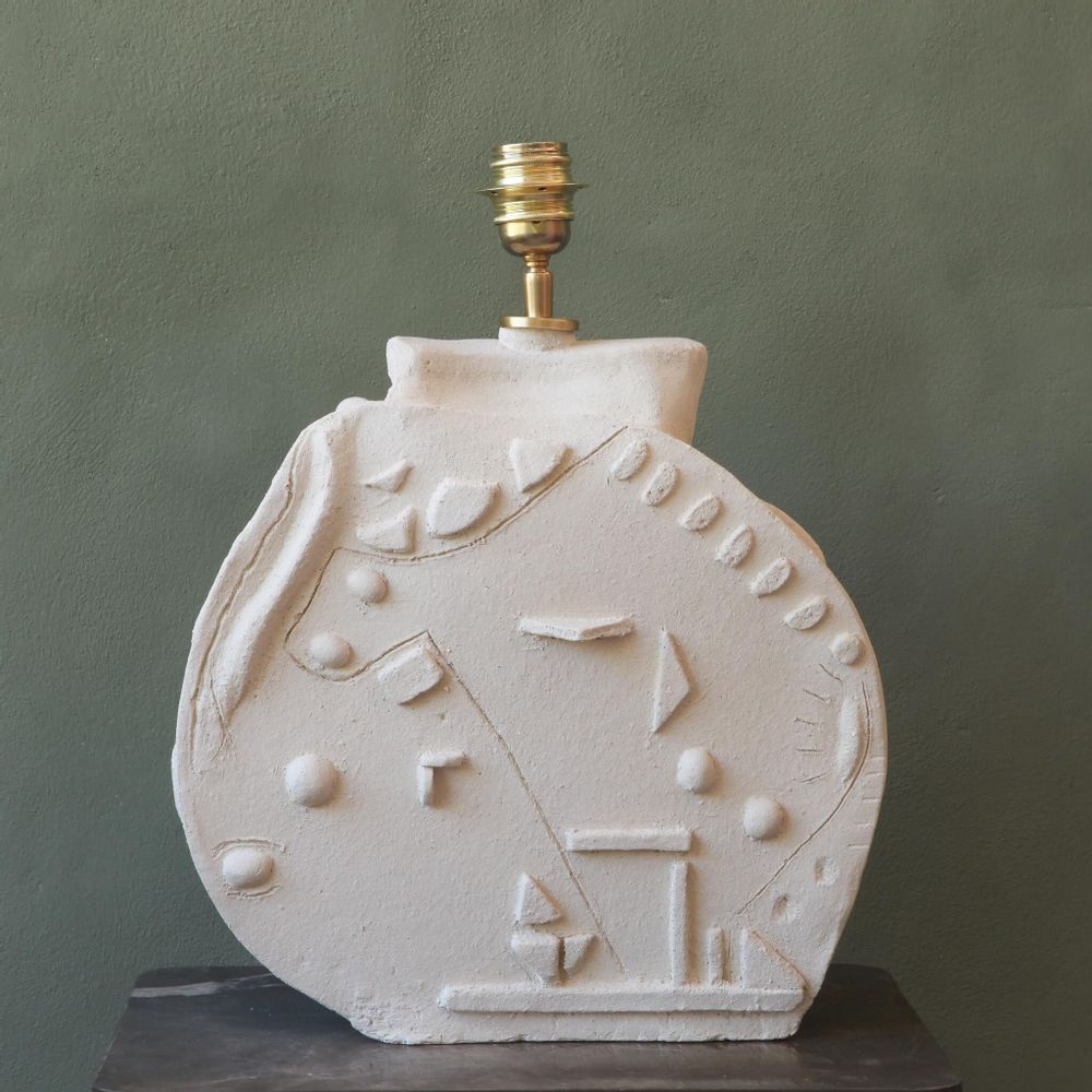 Table lamps - Playground ceramic handmade unique design table lamp - STUDIO WILD ORANGE