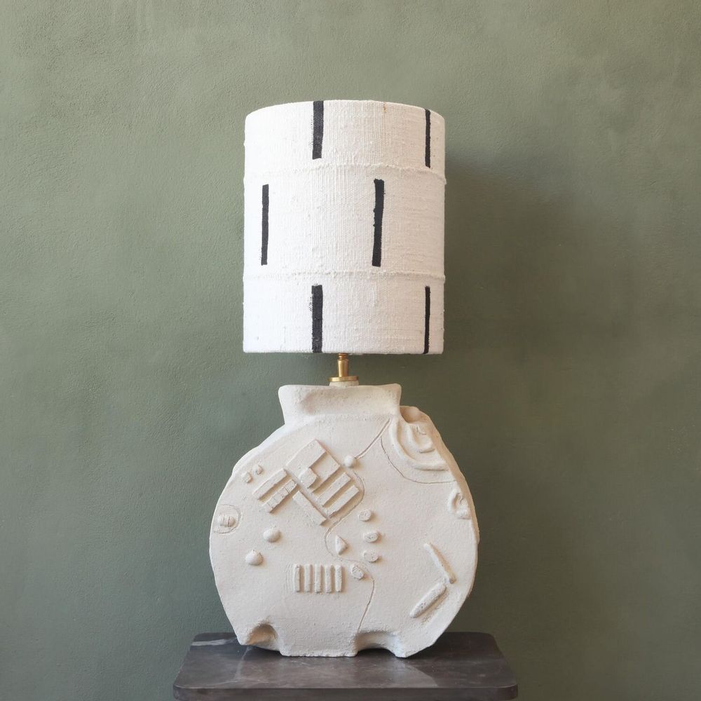 Table lamps - Playground ceramic handmade unique design table lamp - STUDIO WILD ORANGE