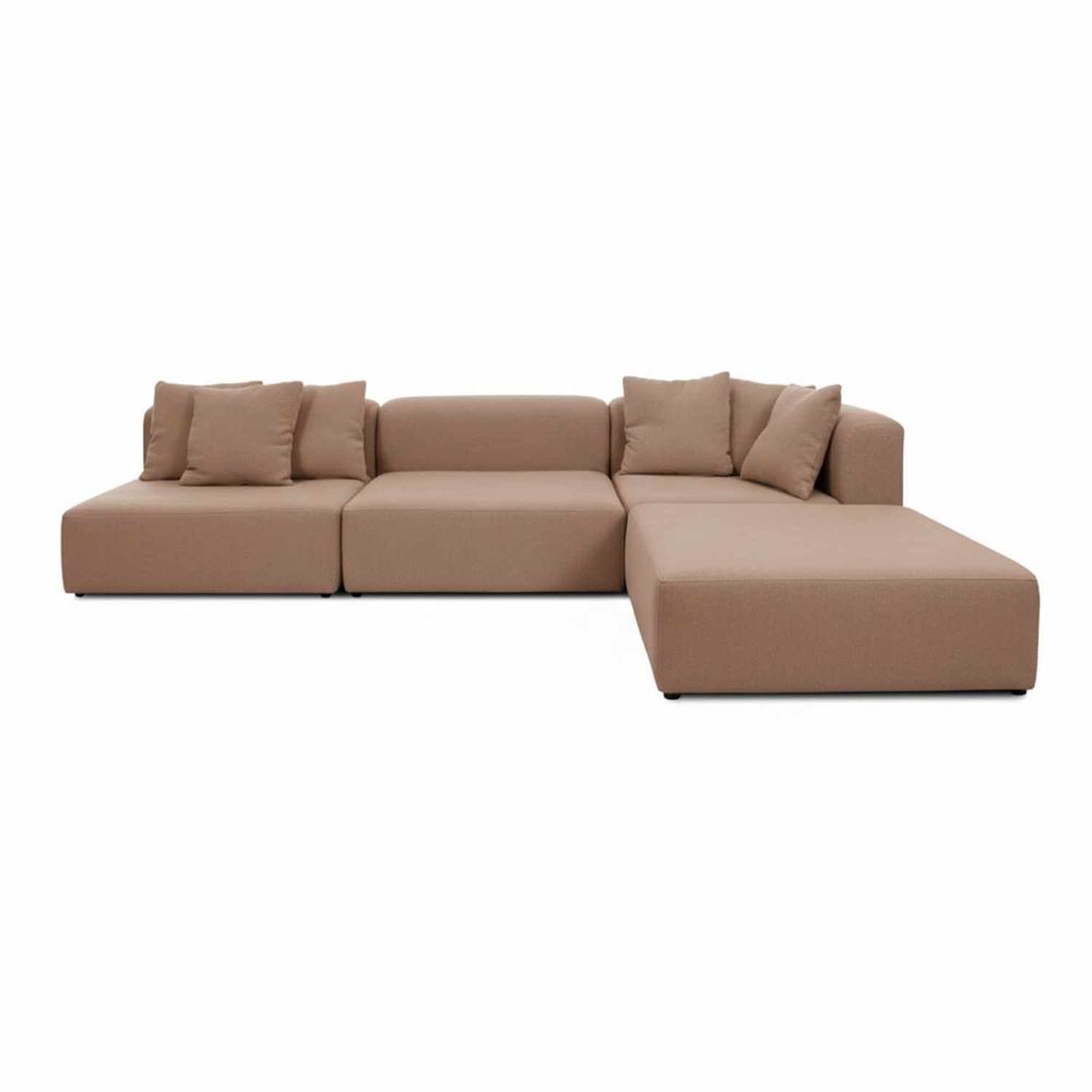 Canapés pour collectivités - Modular Mocha Mousse |Canapé modulaire - CREARTE COLLECTIONS
