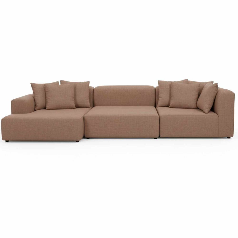 Canapés pour collectivités - Modular Mocha Mousse |Canapé modulaire - CREARTE COLLECTIONS