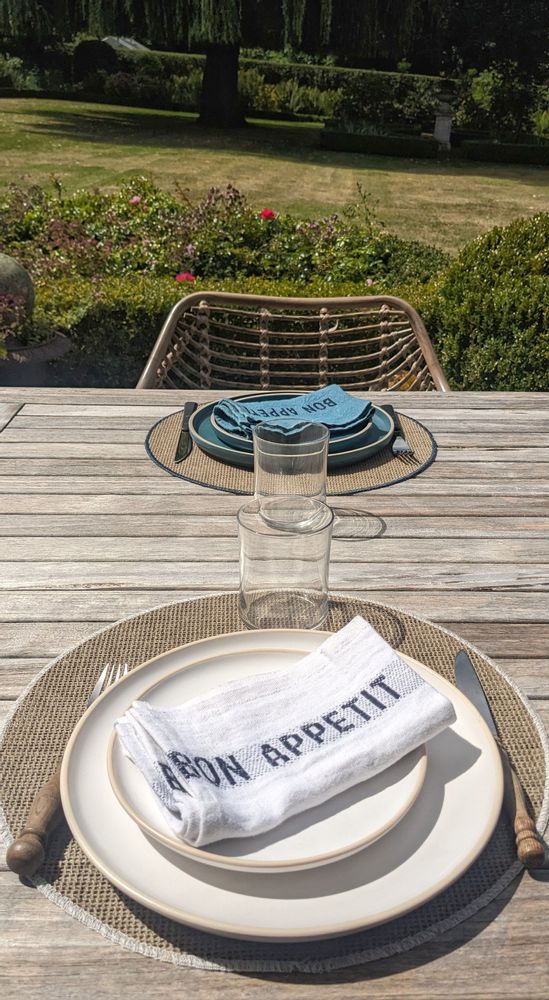 Table linen - CIRCLE PURE LINEN PLACEMATS - CHARVET EDITIONS