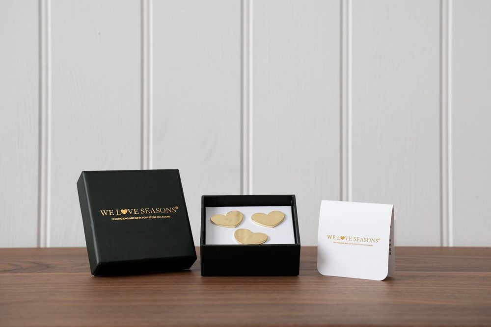 Decorative objects - Gold Pin Hearts for Candles - WE LOVE SEASONS