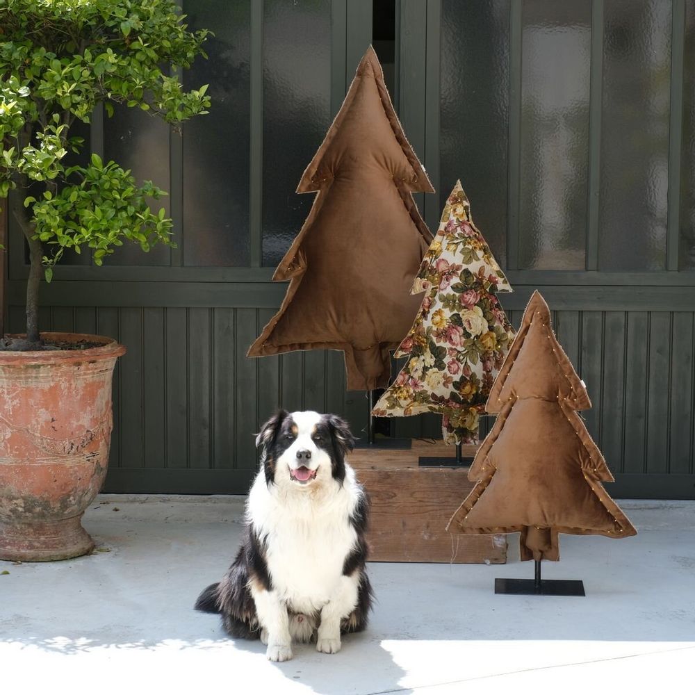 Decorative objects - The luminous fir trees Terre - ROSE VELOURS