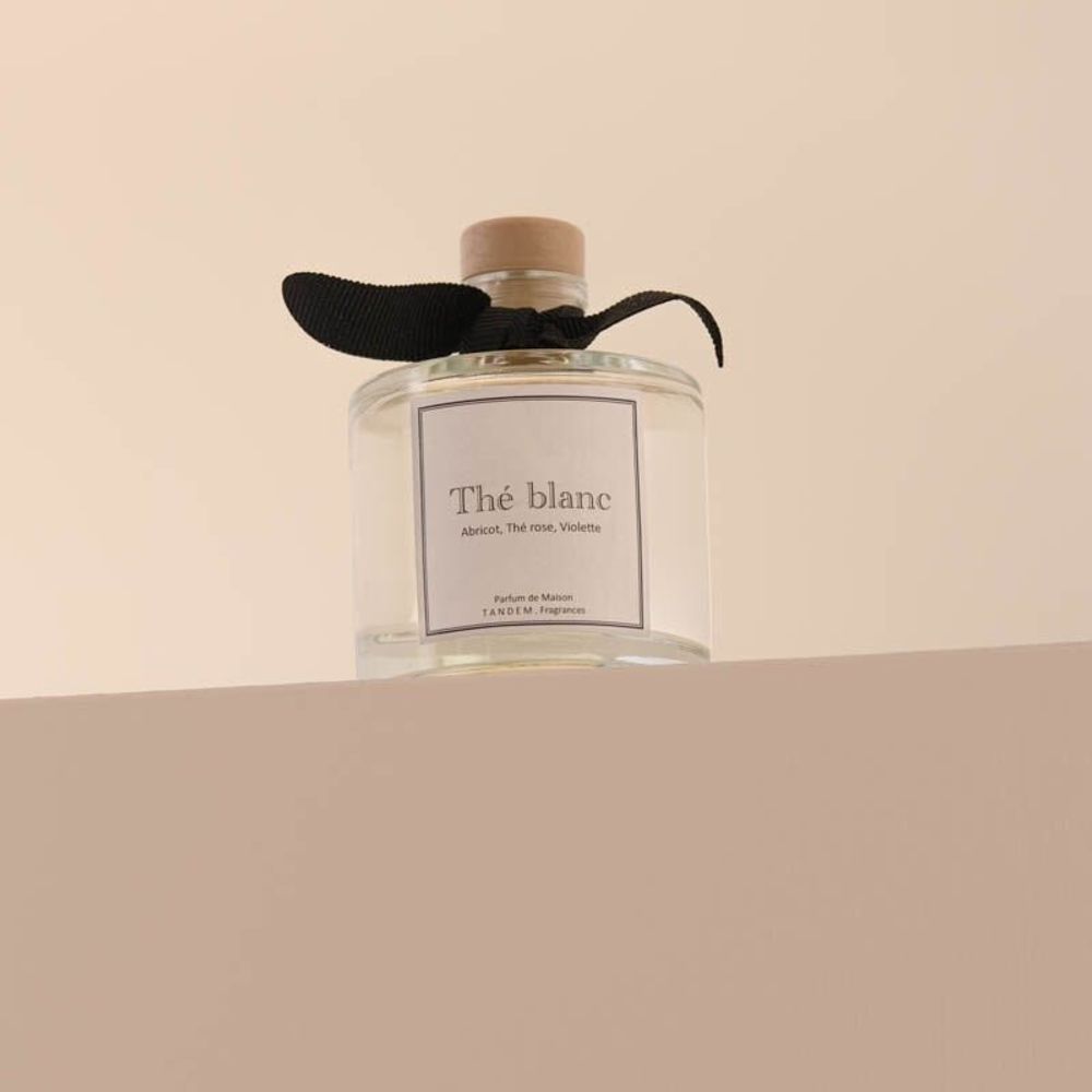 Scent diffusers - White tea scented stick diffuser 100ml - TANDEM FRAGRANCES