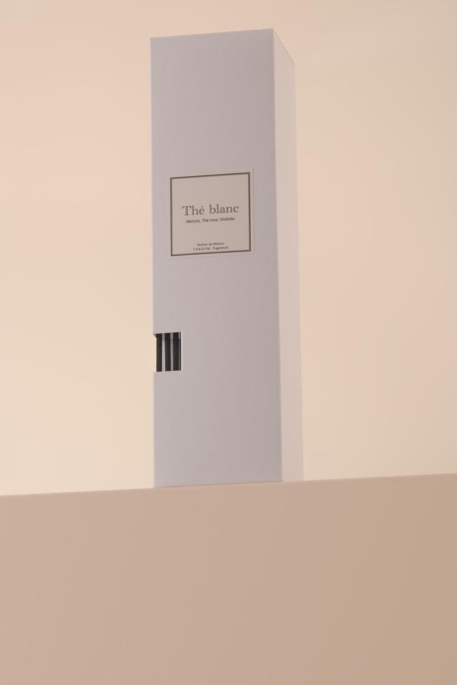Scent diffusers - White tea scented stick diffuser 100ml - TANDEM FRAGRANCES