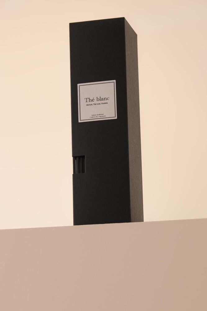 Scent diffusers - White tea scented stick diffuser 100ml - TANDEM FRAGRANCES