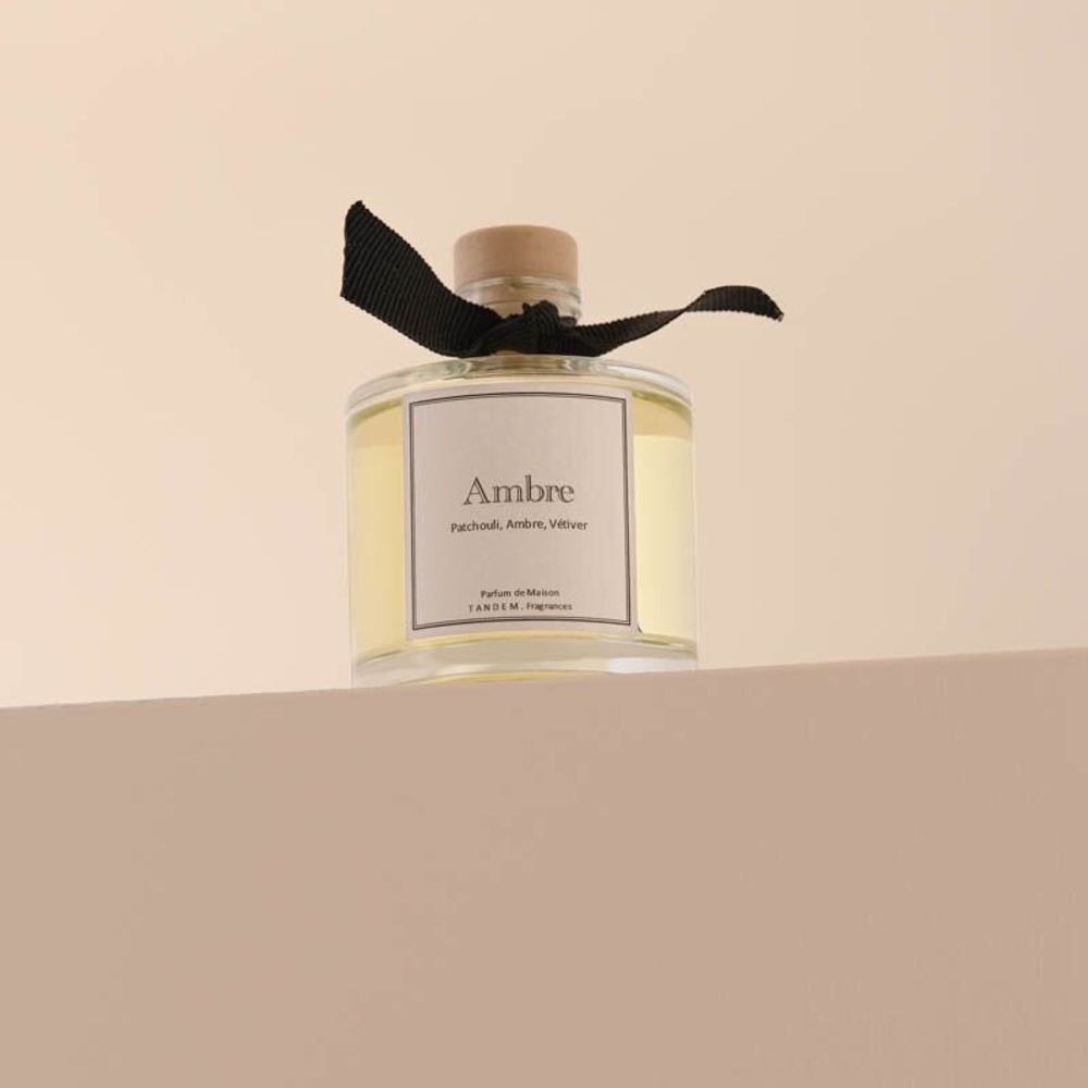 Scent diffusers - Amber scented stick diffuser 100ml - TANDEM FRAGRANCES