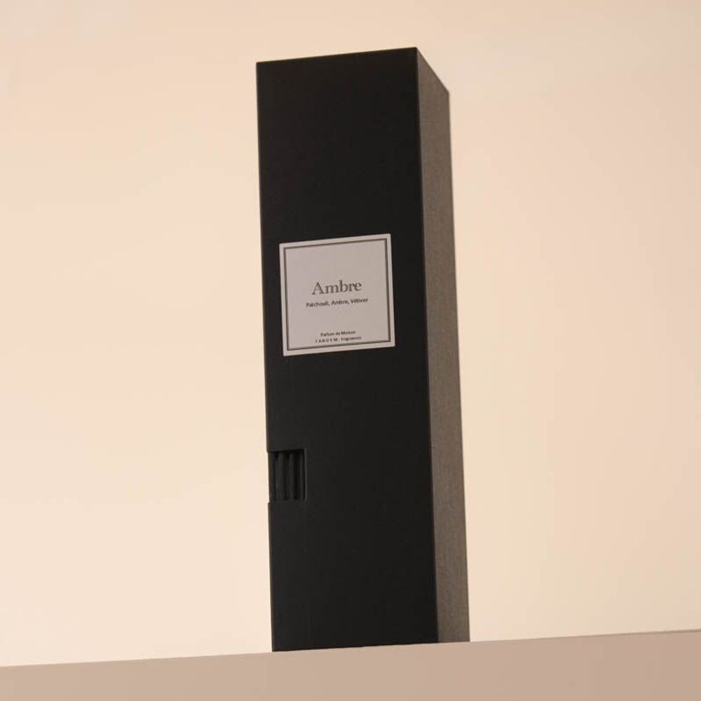 Scent diffusers - Amber scented stick diffuser 100ml - TANDEM FRAGRANCES