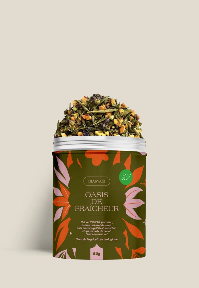 Coffee and tea - Oasis of Freshness – Organic Green Tea (70g) - DIAIWAIE