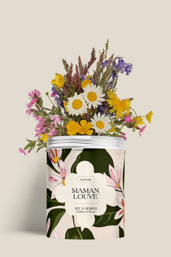 Décorations florales - Kit à semer - Maman Louve - DIAIWAIE