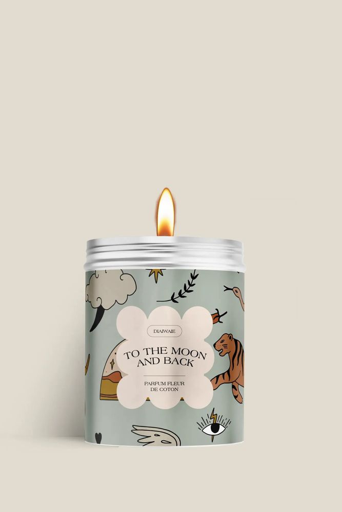 Bougies - Bougie - To the moon and back - senteur fleur de coton - DIAIWAIE