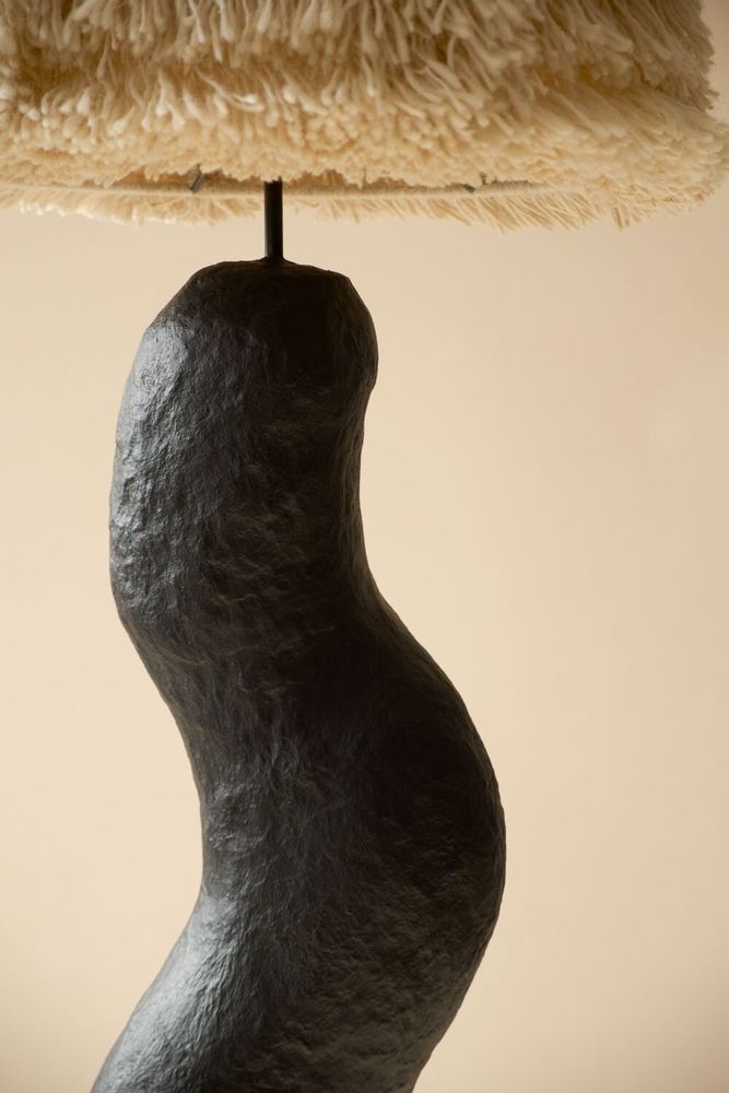 Floor lamps - Shadow Wool Sculptural Floor Lamp - PLETOSTUDIO