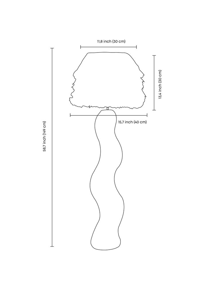 Floor lamps - Shadow Wool Sculptural Floor Lamp - PLETOSTUDIO