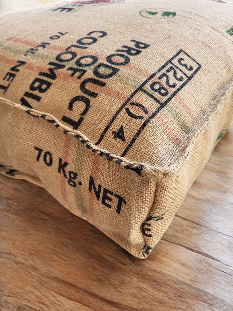 Ottomans - Bica Jute coffee sack - Floor cushion - ARTISAN BY MF