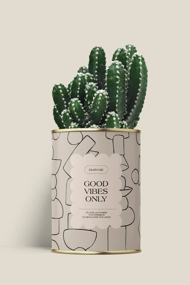 Cadeaux - Good vibes only - Maxi Cactus - DIAIWAIE