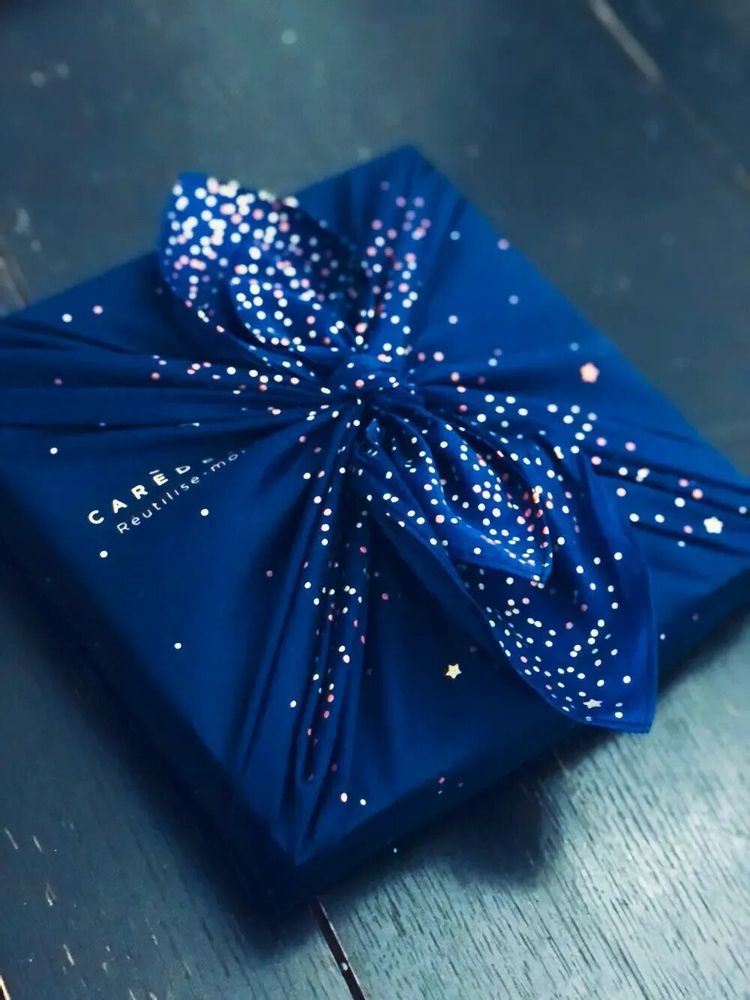 Stationery - Reusable Gift Wrap Satin Luxe – Enchanted Night - CARÉDEAU PAPIER CADEAU RÉUTILISABLE