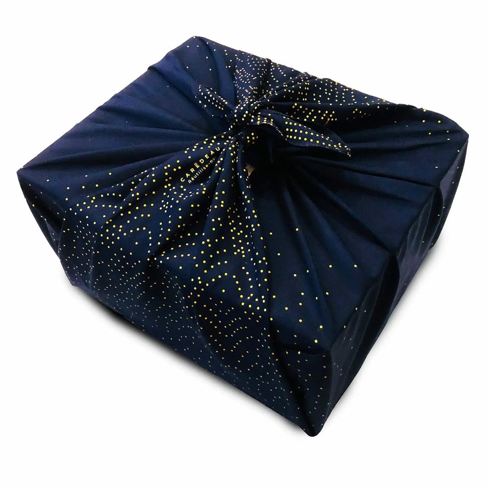 Gifts - Reusable Gift Wrap – North Pole Blue - CARÉDEAU PAPIER CADEAU RÉUTILISABLE