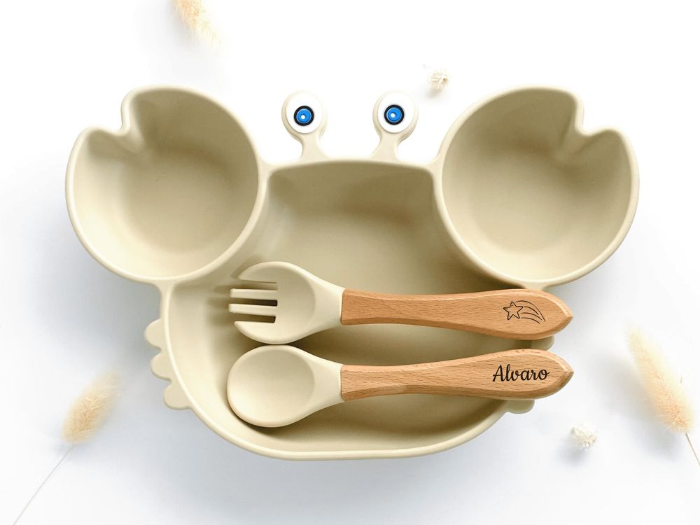 Children's mealtime - Gab the crab plate - LES PETITS CITRONS