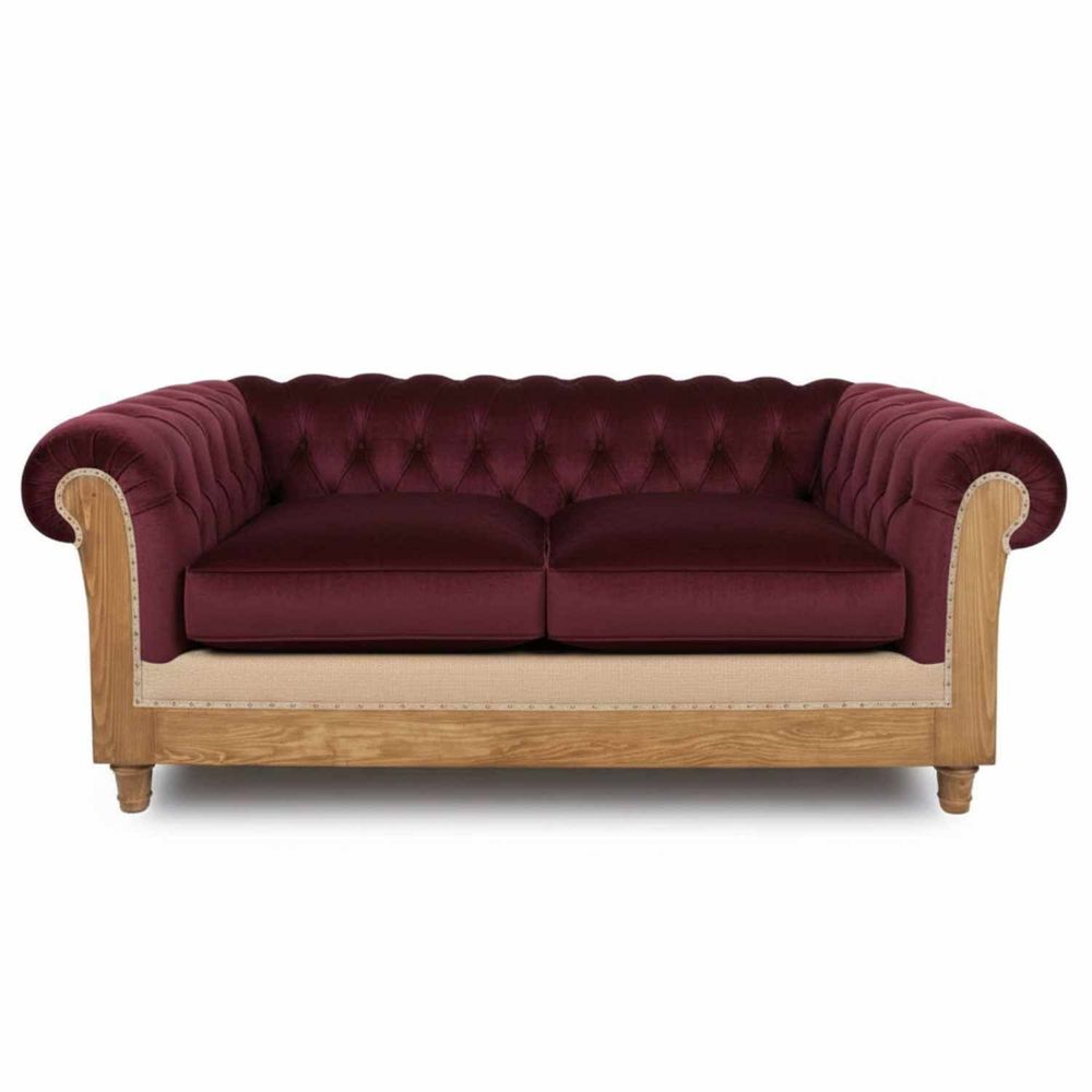 Sofas for hospitalities & contracts - Chesterfield Essence Bordeaux |Sofa and armchair - CREARTE COLLECTIONS