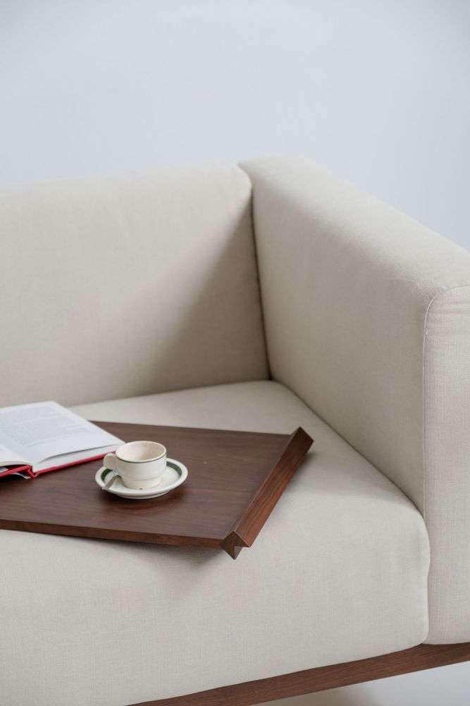 Kitchens furniture - TRAVE – Minimalist Tray in Walnut Wood - MOR