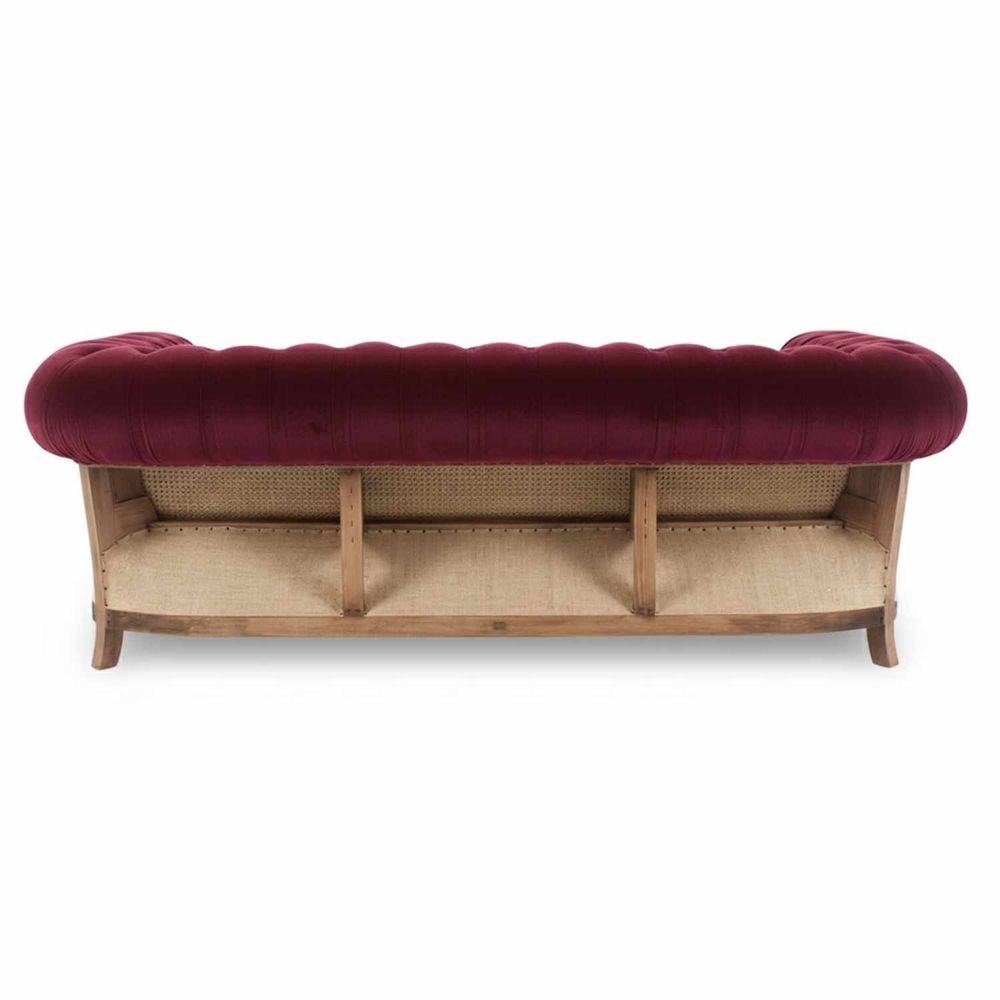 Canapés pour collectivités - Chesterfield Essence Bordeaux Plus | Canapé - CREARTE COLLECTIONS
