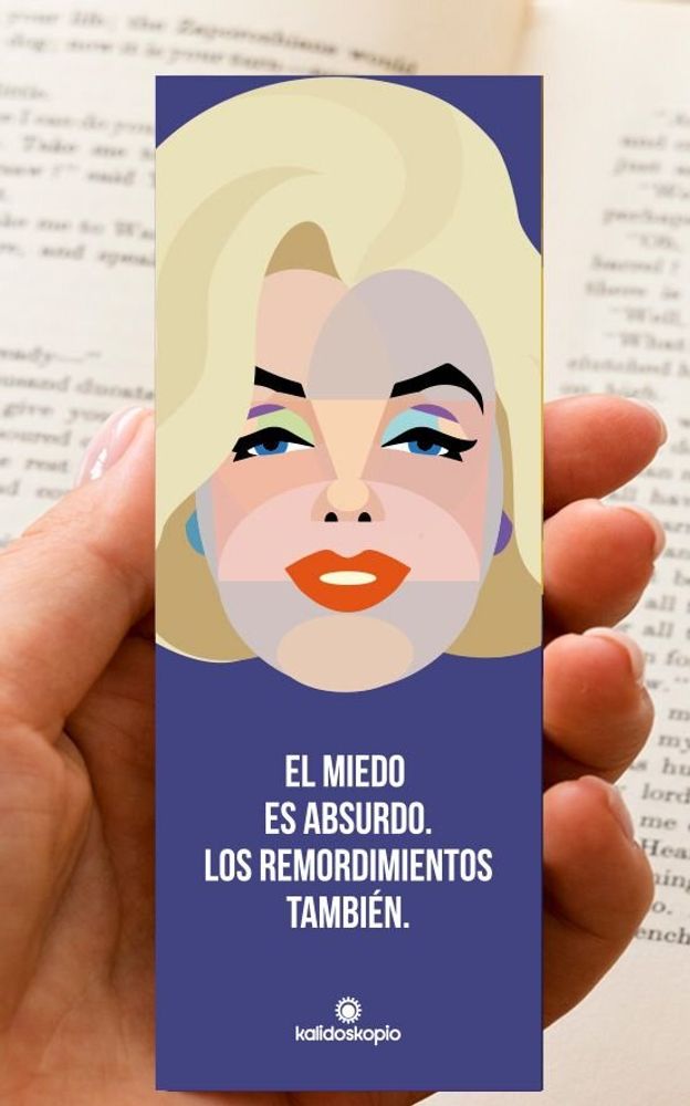 Cadeaux - Marque-page Geo Marilyn avec phrase en français - KALIDOSKOPIO