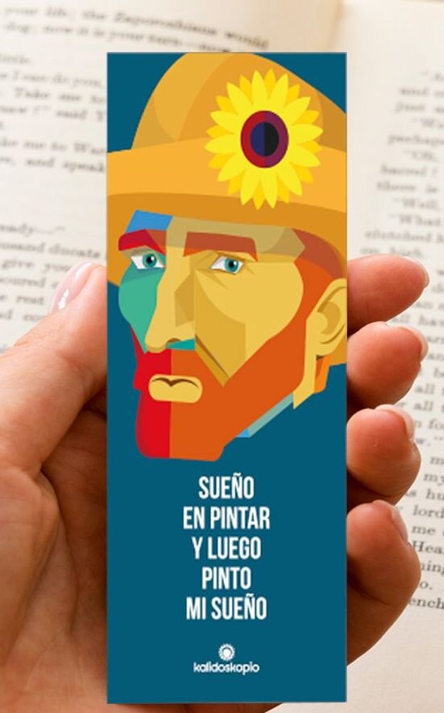 Cadeaux - Marque-page Geo Van Gogh avec phrase en français - KALIDOSKOPIO