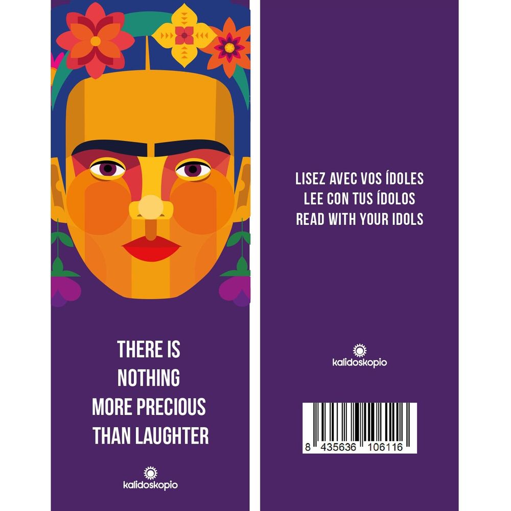 Gifts - Geo Flowers Bookmark with English phrase - KALIDOSKOPIO