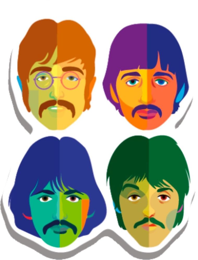 Gifts - Geo Beatles Magnet - KALIDOSKOPIO