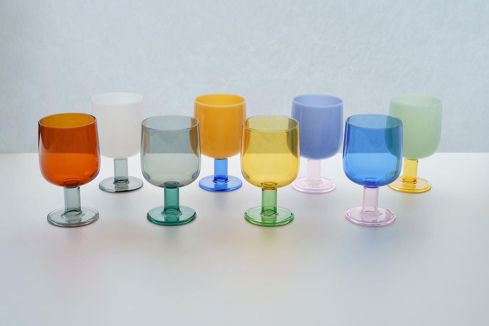 Accessoires pour le vin - TWO TONE WINE GLASS - AMABRO