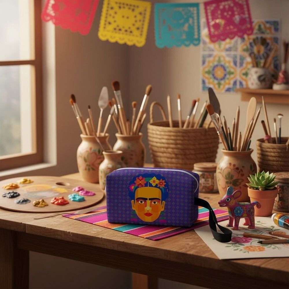 Sacs et cabas - Étui Geo Flowers - KALIDOSKOPIO