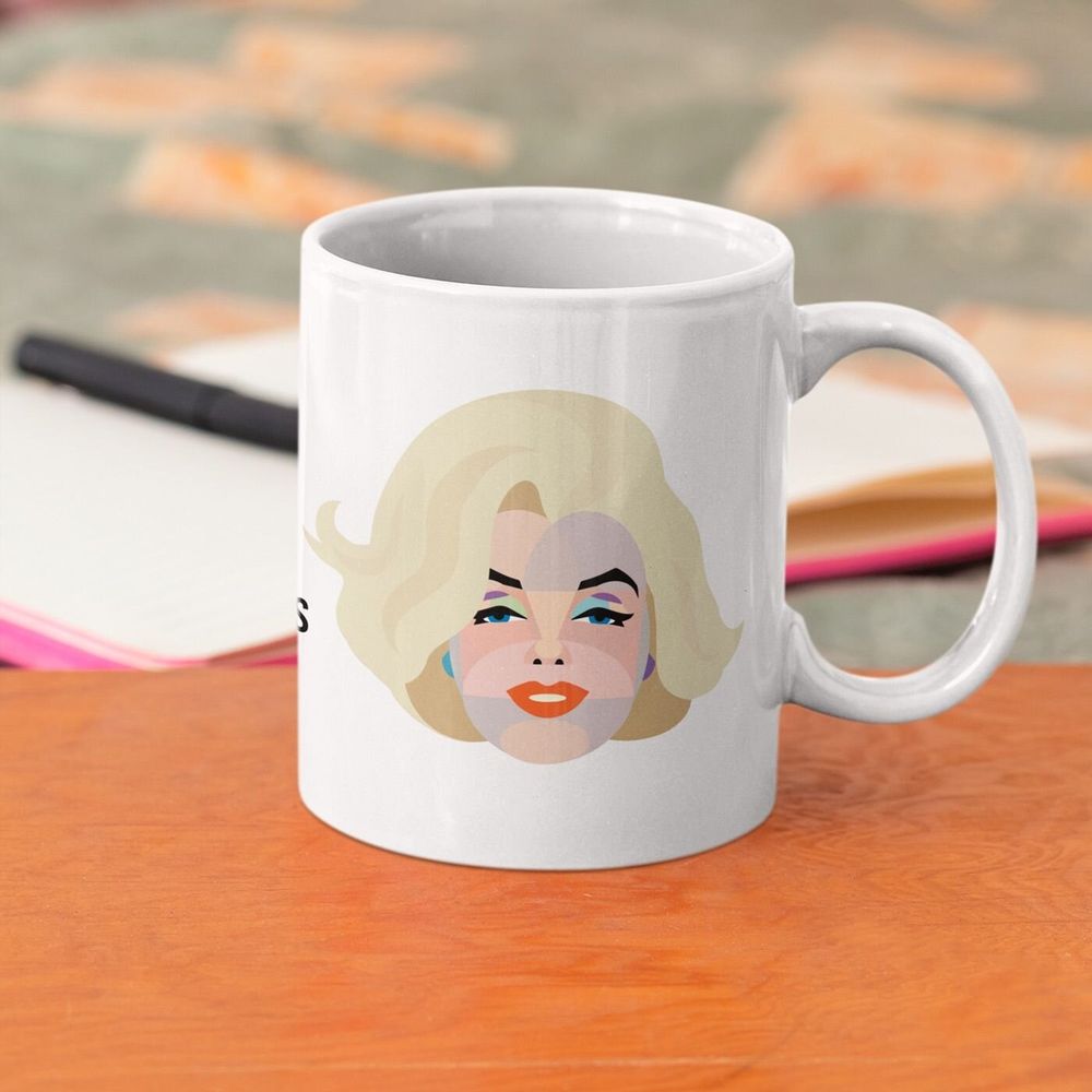 Mugs - Geo Marilyn Mug in English - KALIDOSKOPIO