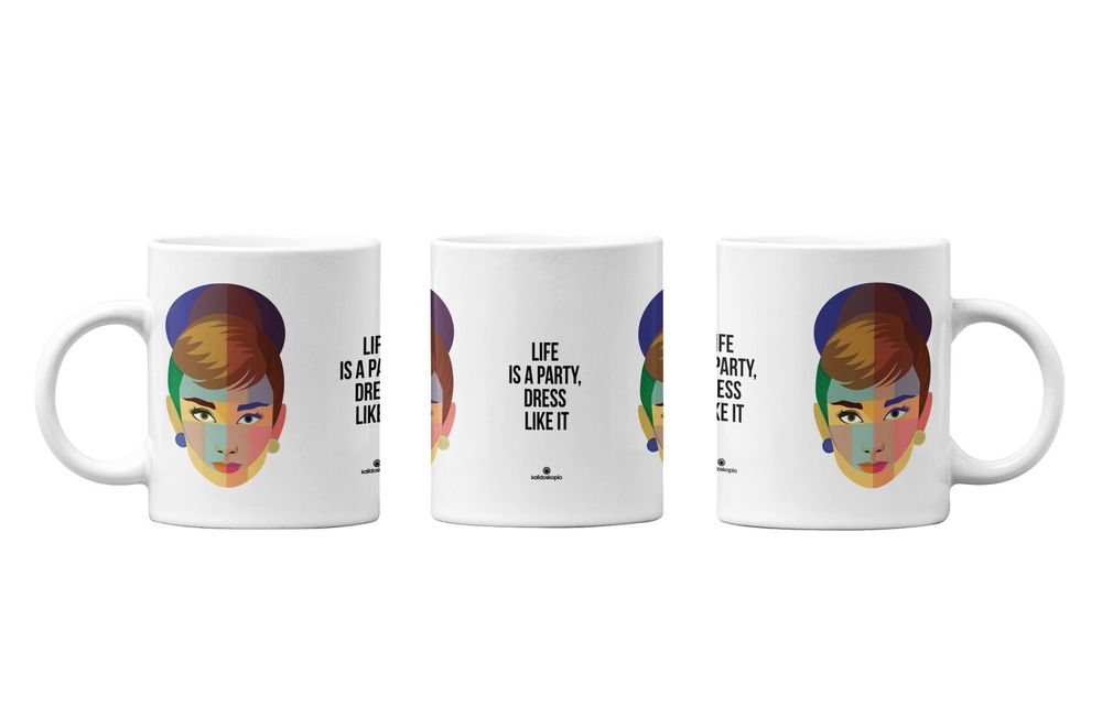 Tasses et mugs - Tasse Geo Audrey en anglais - KALIDOSKOPIO