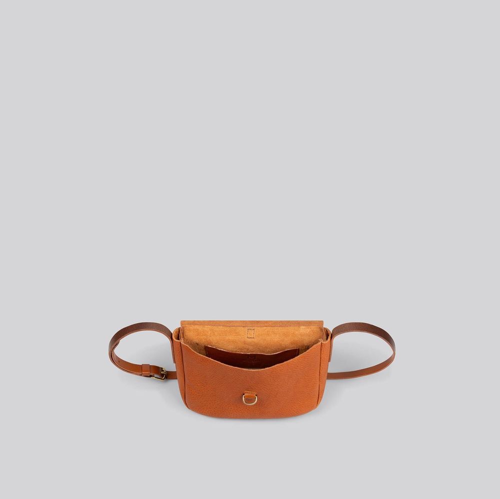 Sacs et cabas - Merlin - Grand sac à bandoulière en cuir brun grainé - MIMI BERRY