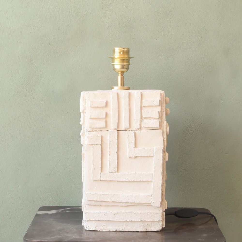 Table lamps - Stripes a handmade ceramic lamp - STUDIO WILD ORANGE