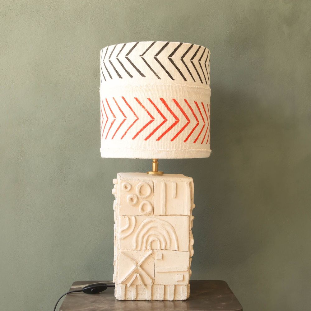 Table lamps - Stripes a handmade ceramic lamp - STUDIO WILD ORANGE