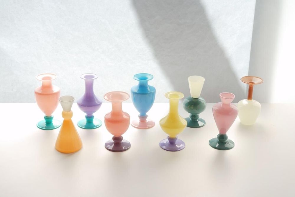 Vases - MINI VASE - TWO TONE - - AMABRO