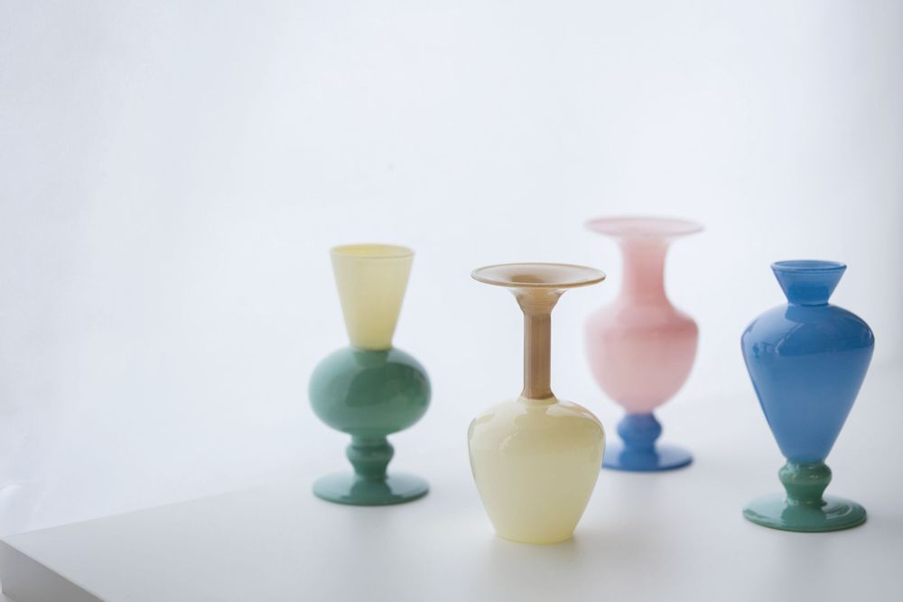 Vases - MINI VASE - TWO TONE - - AMABRO
