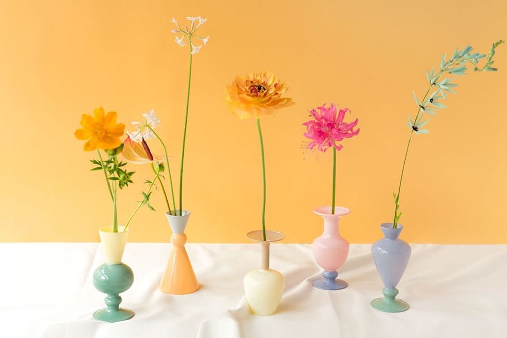 Vases - MINI VASE - TWO TONE - - AMABRO