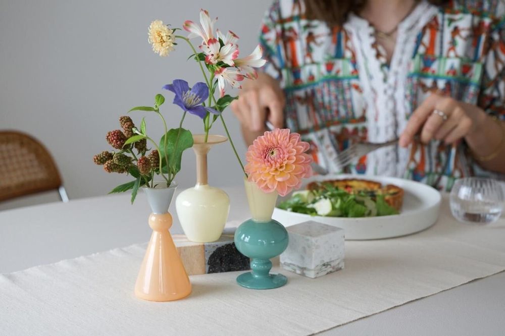 Vases - MINI VASE - TWO TONE - - AMABRO