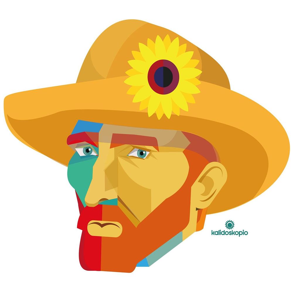 Apparel - Van Gogh black T-shirt - KALIDOSKOPIO