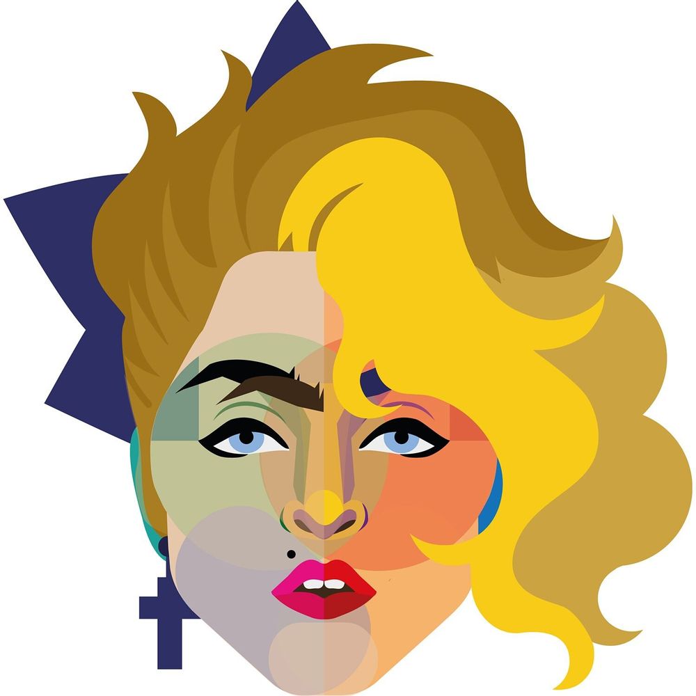 Apparel - Madonna black T-shirt - KALIDOSKOPIO