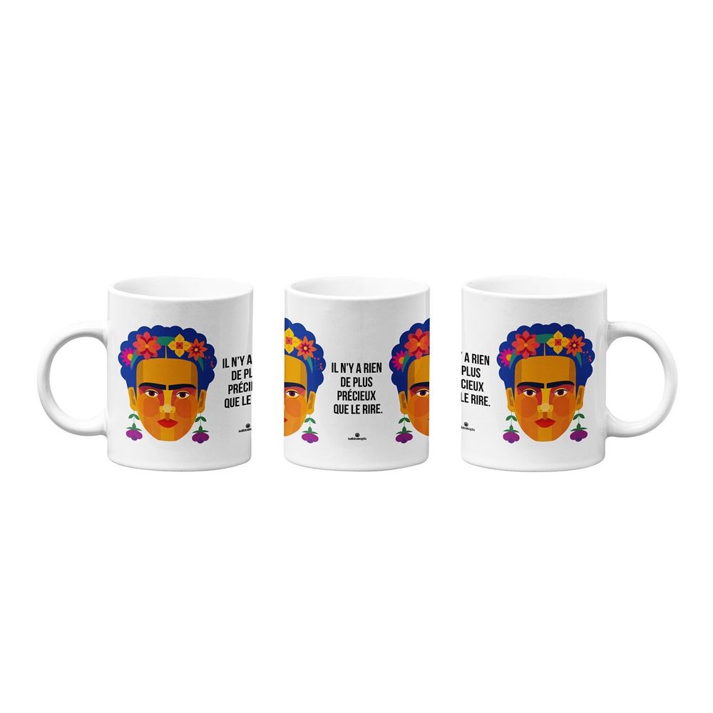 Mugs - Geo Flowers Mug in French - KALIDOSKOPIO