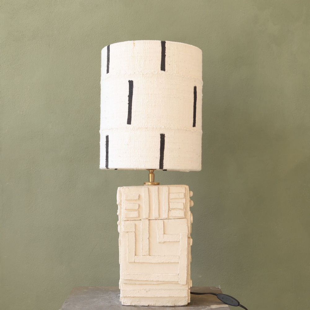 Table lamps - Stripes a handmade ceramic lamp - STUDIO WILD ORANGE